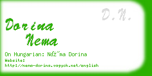 dorina nema business card